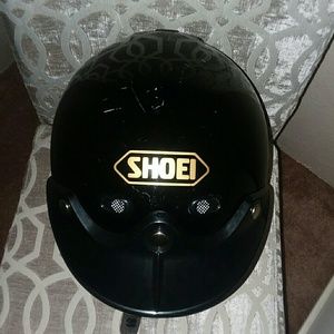 Vintage Med Shoei open face Helmet from 1998